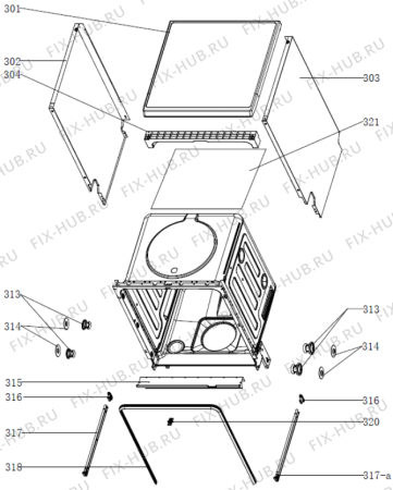 Взрыв-схема посудомоечной машины Gorenje GS62010SUK (588564, WQP12-7605V) - Схема узла 03