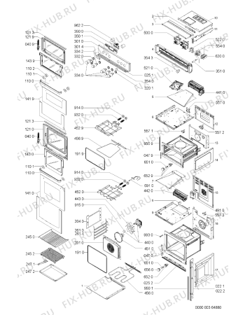 Схема №1 AKZ196IX (F092571) с изображением Руководство для плиты (духовки) Indesit C00371879