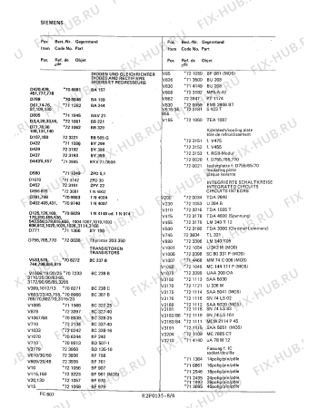 Взрыв-схема телевизора Siemens FC6072 - Схема узла 06