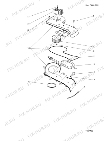 Взрыв-схема стиральной машины Whirlpool WD2100XCPNA (F049637) - Схема узла