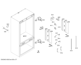Схема №4 T36IB70NSP Thermador с изображением Монтажный набор для холодильной камеры Bosch 00671885