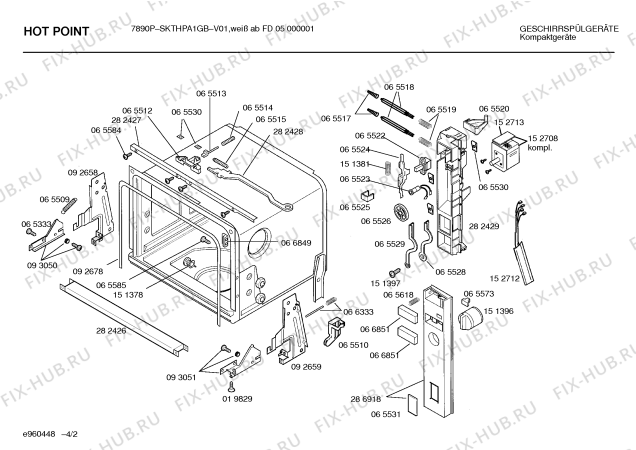Схема №3 SKTHPA1GB с изображением Панель для посудомоечной машины Bosch 00286918