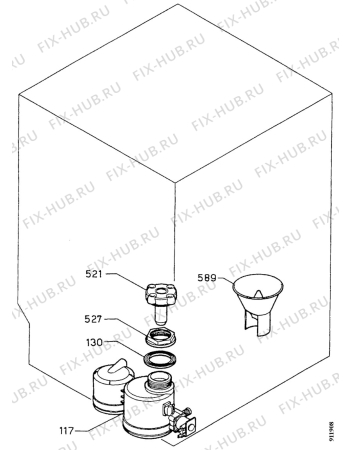 Взрыв-схема посудомоечной машины Faure LVN261W - Схема узла Water softener 066