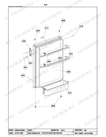 Схема №3 BEKO RRN 1670 (6192483050) с изображением Переключатель для холодильной камеры Beko 4092000500