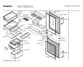 Схема №2 KG21V53TI с изображением Дверь для холодильной камеры Siemens 00241456