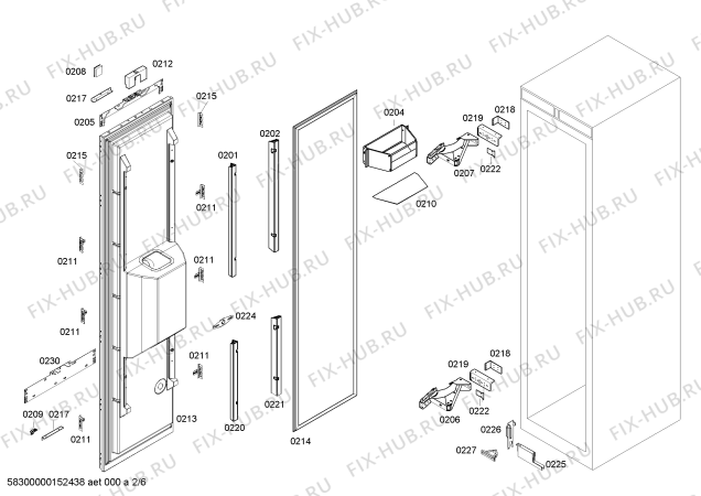 Схема №4 FI24DP31 с изображением Изоляция для холодильной камеры Bosch 00613773