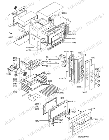 Схема №1 AKG659IX01 (F091009) с изображением Ручка двери для плиты (духовки) Indesit C00330711