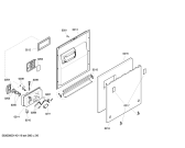 Схема №5 CG348J5 с изображением Передняя панель для электропосудомоечной машины Bosch 00677876