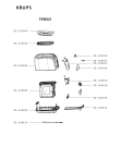 Схема №1 FEM246(0) с изображением Блок управления для электрофритюрницы Krups SS-184810