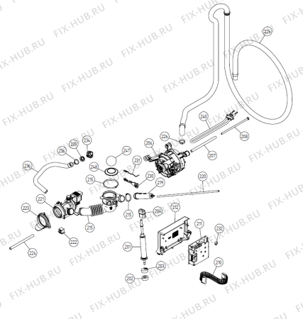 Взрыв-схема стиральной машины Gorenje W6461 US   -Titanium SS (900003307, WM50) - Схема узла 02