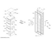 Схема №3 GSN36NI304 Bosch с изображением Дверь морозильной камеры для холодильника Bosch 00718081