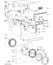 Схема №1 AWO/D 7100 с изображением Модуль (плата) для стиралки Whirlpool 480111105045