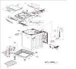 Схема №1 WTL 1600 SL с изображением Винтик Whirlpool 482000022539