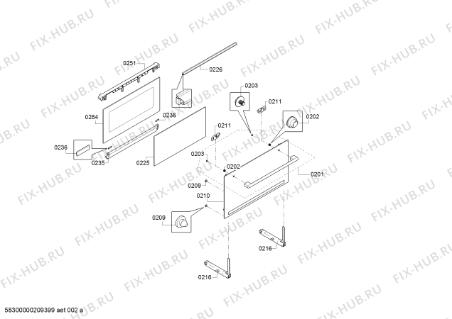 Схема №5 JC4306060 с изображением Панель управления для электропечи Bosch 11024902