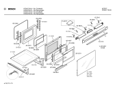 Схема №6 HEN878A с изображением Фронтальное стекло для электропечи Bosch 00212191