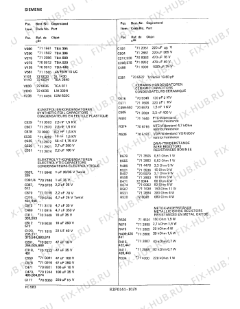 Взрыв-схема телевизора Siemens FC5839 - Схема узла 09