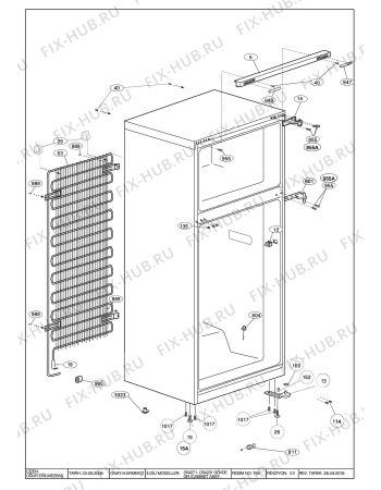 Взрыв-схема холодильника Beko DSE25020 (7233348712) - CABINET_ASSY._(B620_5408)