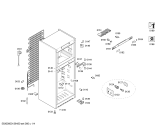 Схема №1 KDN32A03 с изображением Дверь морозильной камеры для холодильника Bosch 00682264
