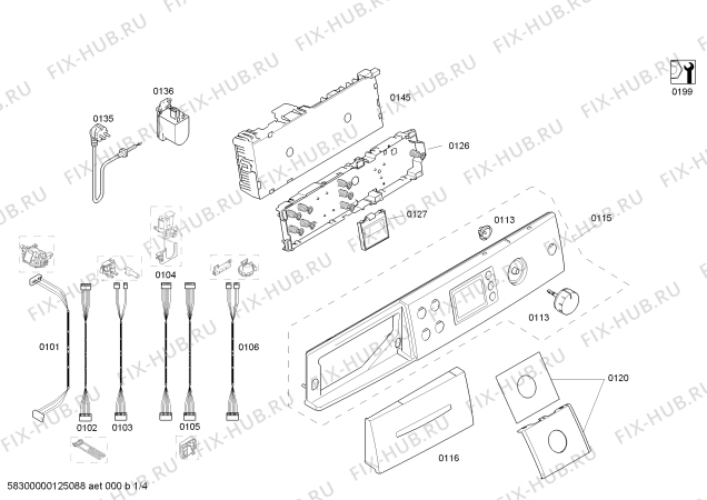 Схема №4 WAS32481SN Logixx 8 Sensitive с изображением Вкладыш для стиралки Bosch 00644204