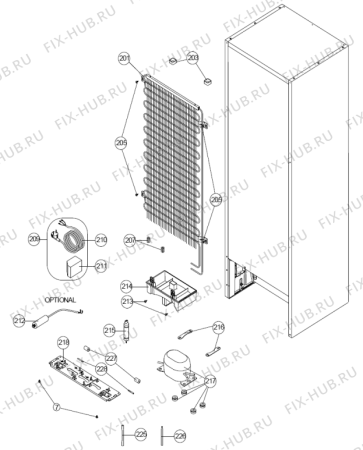 Схема №1 NRF7180AX (380209, HZZS44764) с изображением Микрореле для холодильника Gorenje 404209
