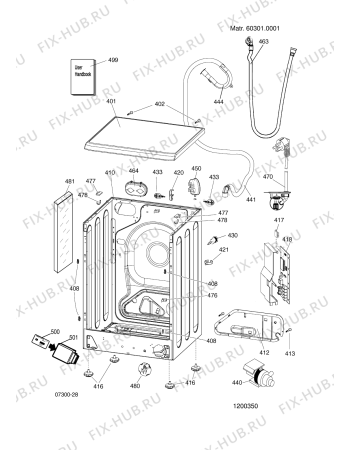 Схема №3 AVXXL1091EX (F039133) с изображением Пластина для стиралки Indesit C00274227