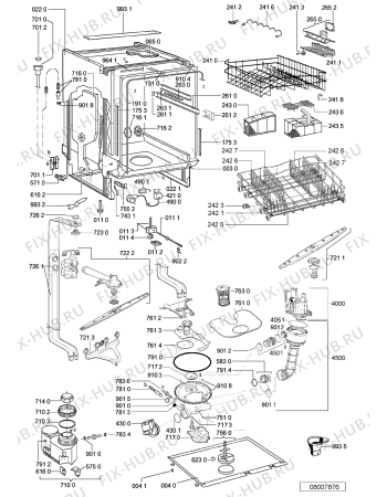 Схема №1 WP 66/1 с изображением Панель управления для посудомоечной машины Whirlpool 480140101994