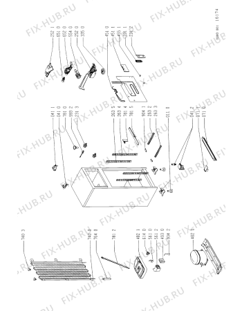 Схема №1 ART 781/G/WP с изображением Рамка для холодильной камеры Whirlpool 481941879223