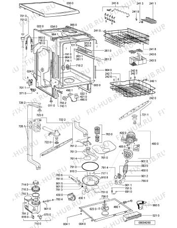 Схема №2 ADP 5445 WH с изображением Микромодуль для посудомойки Whirlpool 481221479569