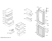 Схема №3 3KF4060E с изображением Дверь для холодильника Bosch 00716075