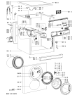 Схема №2 WTA 1400 с изображением Клавиша для стиралки Whirlpool 481241458358