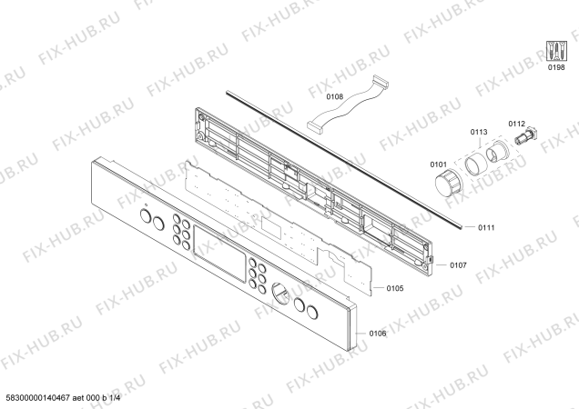 Схема №3 3WG458XD с изображением Дверь для плиты (духовки) Bosch 00478280