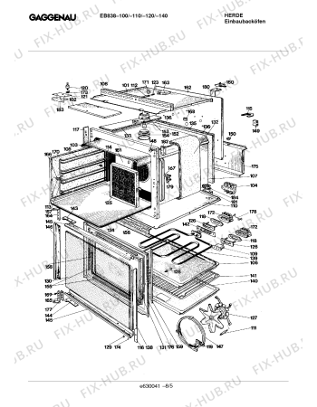 Схема №5 EB838110 с изображением Переключатель для духового шкафа Bosch 00157479