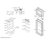 Схема №4 3FFL3655 с изображением Дверь для холодильной камеры Bosch 00246466