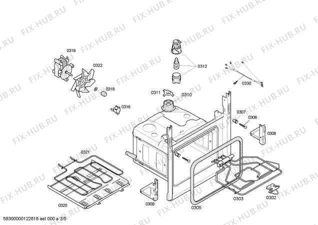 Схема №4 3HT518XP horno balay indep pta carro inox multif с изображением Ручка управления духовкой для электропечи Bosch 00608355