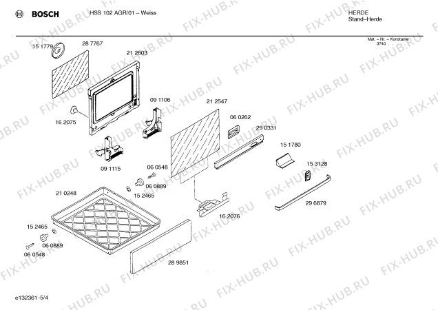 Схема №2 F1210W0 с изображением Корпус духовки для электропечи Bosch 00233161