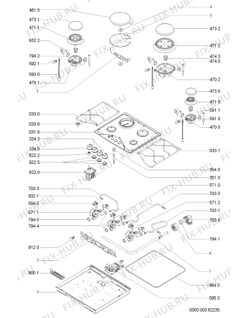 Схема №1 AKM 534/NB с изображением Втулка для духового шкафа Whirlpool 481244039283