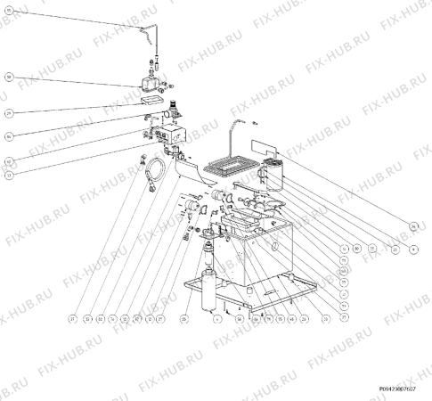 Взрыв-схема комплектующей Electrolux EIW60200X - Схема узла Section 2