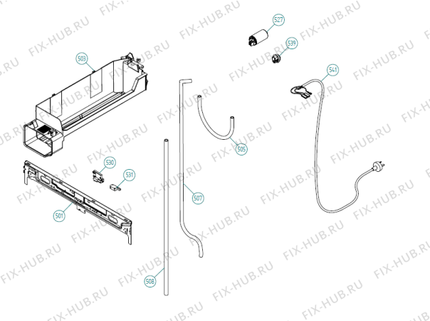 Взрыв-схема стиральной машины Asko T783C CE   -White (337772, TD60.2) - Схема узла 05