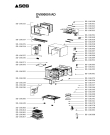 Схема №1 OV900001/AD с изображением Дверца для плиты (духовки) Seb SS-186332