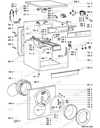 Схема №1 721 083 с изображением Декоративная панель для стиральной машины Whirlpool 481945328245
