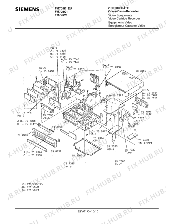 Схема №11 FM705V1 с изображением Дроссель Siemens 00757344