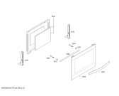 Схема №3 3HB503XM H.BA.NP.LK/.IN.ENTRY.ML/.X.ME_TI// с изображением Передняя часть корпуса для плиты (духовки) Bosch 11000591