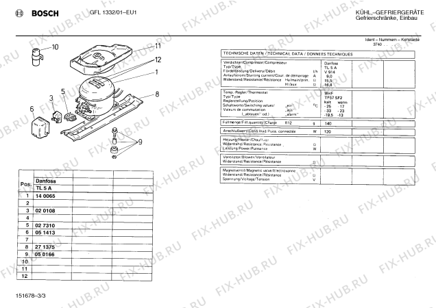 Схема №1 GIL1332FF с изображением Зуммер для холодильника Siemens 00057771