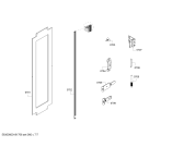 Схема №3 FI24DP02 с изображением Дверь для холодильника Siemens 00713642
