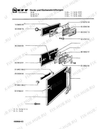 Схема №1 1134160000 3416 с изображением Винт Bosch 00022865