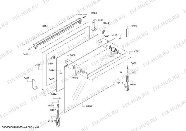 Схема №5 HBA30B560C с изображением Панель управления для плиты (духовки) Bosch 00670976