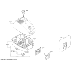 Схема №2 BGL32400 GL-30 2400W Hepa с изображением Нижняя часть корпуса для электропылесоса Bosch 00791357