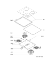 Схема №1 EKS4471IN (F096405) с изображением Керамическая поверхность для плиты (духовки) Indesit C00397449