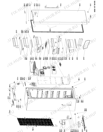 Схема №1 GKN 19F4 A++ IN с изображением Сенсорная панель для холодильника Whirlpool 481010764165