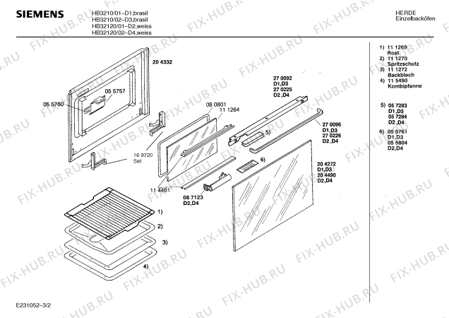 Схема №3 EB422 HB3210 с изображением Втулка для электропечи Siemens 00057283